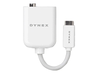 Dynex Dx-ap100 - Video Adapter -apple Mini-dvi (m) - 4 Pin Mini-din, Rca (f)
