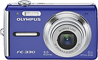 Olympus 226210 Fe-330 8 Megapixels Digital Camera - 5x Optical/4x Digital Zoom - 2.7-inch Lcd - Blue