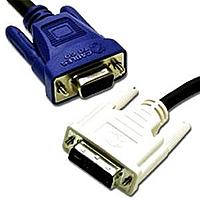 Cables to Go 27590 6.6 Feet VGA Extender 1 x 17 pin DVI A 1 x HD 15 Male Female Black
