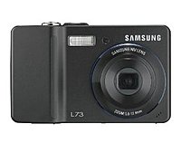 Samsung L73B Digital Camera - 3x Optical Zoom/5x Digital Zoom - 2.5-inch LCD Display - MultiMediaCard, Secure Digital Card - Black