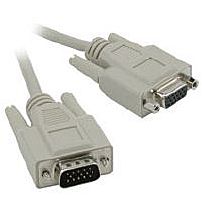 Cables to Go 02717 6 Feet VGA Extension Cable 1 x 15 pin HD D Sub HD 15 Male Female Beige