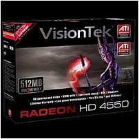 Visiontek 900274 ATI Radeon HD 4550 Graphics Adapter 512 MB PCI Express 2.0 x16 GDDR3 SDRAM DVI