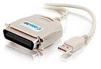 Cables To Go 16898 6 Feet USB To Parallel Adapter Beige