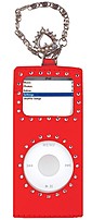 I-tec T1146r Charmed Leather Mp3 Player Case For Nano 1st And 2nd Generation - Red