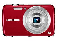 Samsung EC-PL20ZZBPRUS PL20 14.2 Megapixles Digital Camera - 5x Optical Zoom - 2.7-inch LCD Display - Red