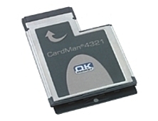 OMNIKEY CARDMAN4321 Smart Card Reader ExpressCard 54 Metallic