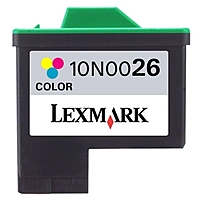 Lexmark 10N0026 No. 26 Standard Yield High Resolution Color Ink Cartridge for Z13 Z23 Z25 Z33 Z35 Z615 Printers Cyan Magenta Yellow