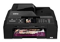 Brother Printer MFC-J5910DW Wireless Color Photo Printer with Scanner, Copier and Fax - 35 ppm (Mono) /27 ppm (Color) - 6000 x 1200 dpi (Mono) /6000 x 1200 dpi (Color) - Hi-Speed USB, Ethernet 10 Base-T/100 Base-TX, IEEE 802.11a/b/g/n - AC 110V