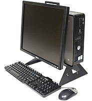 Innovation First RETAIL DELL AIO 015 All In One Desktop Stand for Dell Optiplex 320 390 450 490 740 780 Dell 1707 E176 E177 Monitors Black