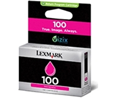 Lexmark 14N0901 No. 100 Print Cartridge for Platinum Pro905 Prospect Pro205 Impact S305 Magenta