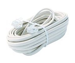 Steren Bl-324-015wh 15 Feet 6-wire Telephone Line Cable - For Phone - White