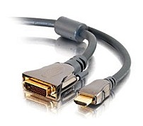 Cables To Go SonicWave 40286 1.64 Feet HDMI to DVI Video Interconnect Cable 1 x 19 pin Male HDMI 1 x DVI Male Black