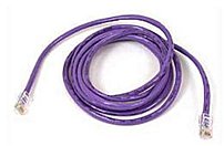 Belkin A3L791 04 PUR 4 Feet Category 5e Patch Cable RJ 45 Male Male Connector Purple