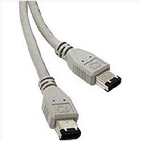 Cables to Go 16990 3.28 Feet FireWire Cable 1 x 6 pin IEEE 1394 FireWire Male Male Gray