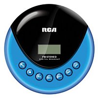 Rca Rp3013 Personal Cd Player With Fm Radio - Blue, Black
