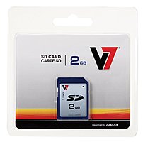 V7 VASD2GR 1N 2 GB SD Flash Memory Card