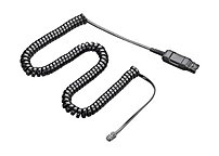 Plantronics 66268-03 A-10 Adapter Cable For H-series Handset - 1 X Quick Disconnect Audio, 1 X Rj-11 Phone
