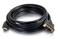 C2G 42516 6.56 Feet Digital Video Cable 1 x 19 pin HDMI Type A Male 1 x 18 pin Digital DVI Single Link Male Black