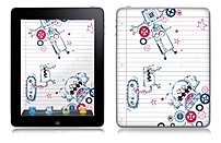 Pierre Belvedere 076750 Removable Skin for Apple iPad Robots