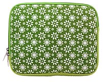 Westgear 150 1287 R 260 Carrying Sleeve for 10 inch Apple iPad Lime Daisies Design