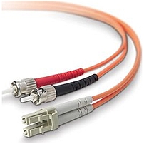 Belkin F2F402L0 10M 32.81 Feet Multimode Duplex Fiber Patch Cable 2 x LC Male Network 2 x ST Male Network