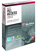 McAfee AAI13EMB1RAA All Access Individual 2013 for Windows Complete Package 1 User