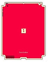 Semikolon 9930004 Removable Skin for iPad 2 Red