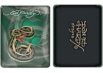 OnTrend Computer IP10A05 Ed Hardy Rattle Snake Hard Case for Apple iPad Jade