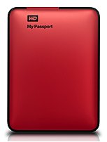 Western Digital My Passport WDBBEP0010BRD-NESN 1 TB Portable External Hard Drive - USB 3.0 - Red