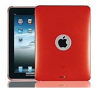 NavJack NJ J012 11 Clear Case with Screen Protector for iPad Red