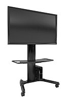 Chief Large Fusion LPAUB Manual Height Adjustable Mobile Cart for Video Conferencing System Black