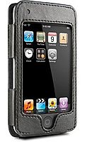Dlo 008-1002 Leather Hip Case Sleeve Fits Apple Ipod Touch 1st And 2nd Generation 8 Gb And 16 Gb - Black