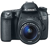 Canon EOS 8469B009 70D 20.2 Megapixels SLR Digital Camera with EF-S 18-55 mm Lens - 3x Optical Zoom - 3-inch LCD Display