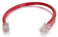 C2G 22675 3 Feet Cat5E Non Booted Network Patch Cable 1 x RJ 45 Male Male Red