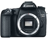 Canon EOS 8469B002 70D 20.2 Megapixels Digital SLR Camera Body Only 3 inch LCD Display Black