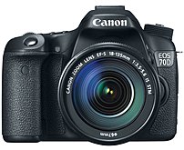 Canon EOS 8469B016 70D 20.2 Megapixels Digital SLR Camera - 7.5x Optical Zoom - 3-inch LCD Display - Black