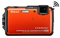 Nikon Coolpix 26412 AW110 16.0 Megapixels Digital Camera - 5x Optical Zoom - 3-inch OLED Display - 5-25 mm Lens - Orange