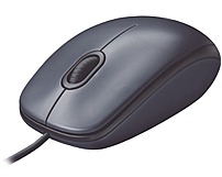 Logitech 910-001601 M100 Optical Wired Mouse - Usb - Black