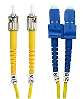 Belkin F2F80207 10M 32.8 Feet Fibre Optic Duplex Cable 2 x ST Male Network 2 x SC Male Network 8.3 125 Micron Diameter Yellow