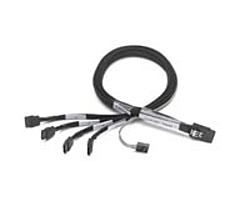 Adaptec 2247100 R Mini SAS to 4 x SATA Fan out Cable with SFF 8448 Sideband Signals 3.28ft