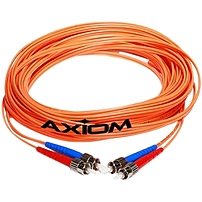 Axiom STSTMD5O 2M AX Fiber Optic Duplex Cable Fiber Optic for Network Device 6.56 ft 2 x ST Male Network 2 x ST Male Network