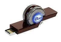 Blue Microphones 836213001998 TIKI Dual Mode Compact USB Recorder Microphone Plug in