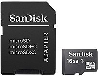 SanDisk SDSDQB016GAW46 16 GB MicroSD Card Class 4