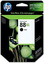 HP C9396AN140 88XL Ink jet Cartridge for Officejet Pro K550 Printer Upto 2450 Pages Black