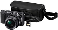 Sony Alpha NEX3NL/BMBDL 16.1 Megapixels Mirrorless Digital Camera Bundle - 3x Optical Zoom/4x Digital Zoom - 3.0-inch LCD Display - 16-50 mm Lens - Black NEX3N/BMBDL