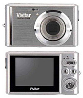 Vivitar ViviCam VS325-SILVER 16.1 Megapixels Digital Camera - 3x Optical/4x Digital Zoom - 2.4-inch LCD Display - Silver
