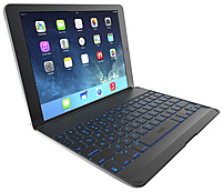 ZAGG ZAGGkeys ZKFHCBKLIT105 Cover with Backlit Keyboard for iPad Air Black