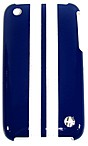 Trexta 813365014502 Snap it On Cell Phone Case iPhone 3G 3GS Blue White Leather