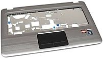 HP 619249 001 Top Cover Etch with Touchpad for Pavilion DV6 Series Laptop PC Black Silver