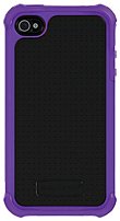 Ballistic SA0582 M665 Soft Gel Case for iPhone 4 and 4S Purple Black